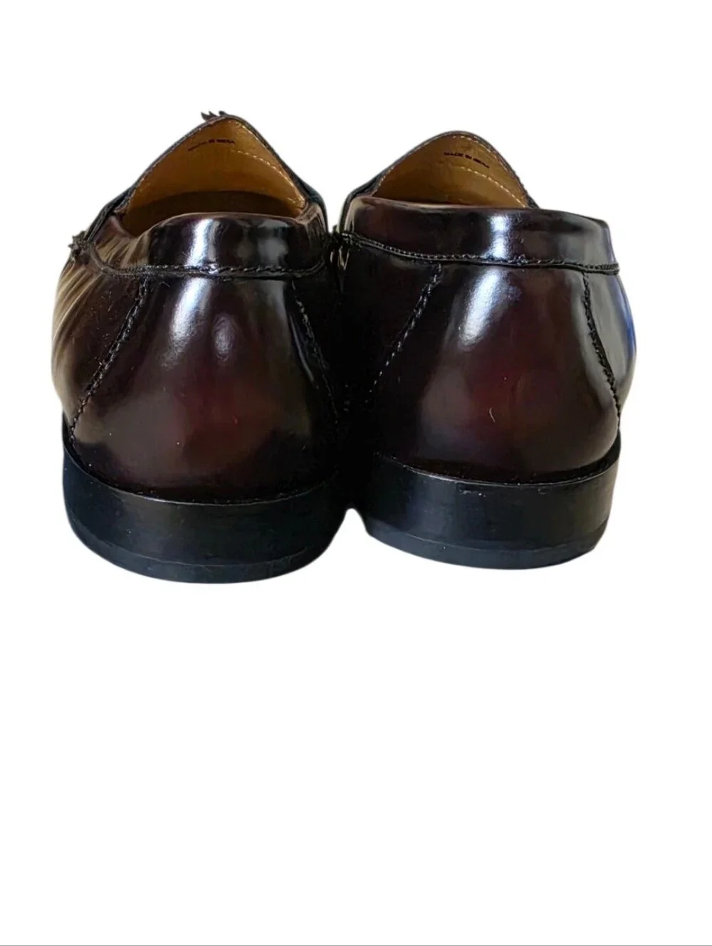 Cole Haan Pinch Tassel Loafers Burgundy Leather Men’s 12 EEE Wide 03507